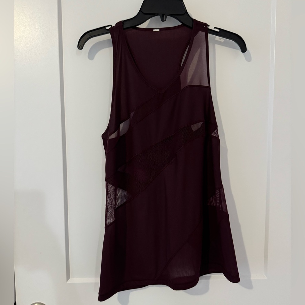 Lululemon Burgundy Tank Top